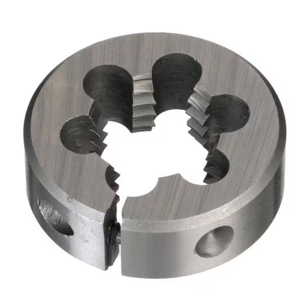 Round Die, Adjustable, Series DWT, Metric, M19x125 Thread, 112 OD Die, Right Hand Thread, HSS, , Qualtech, Mfr#: DWTSMR112-19X1.25